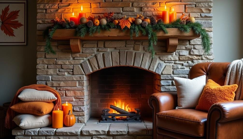 seasonal fireplace decor choices