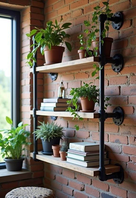 securely mounting shelves