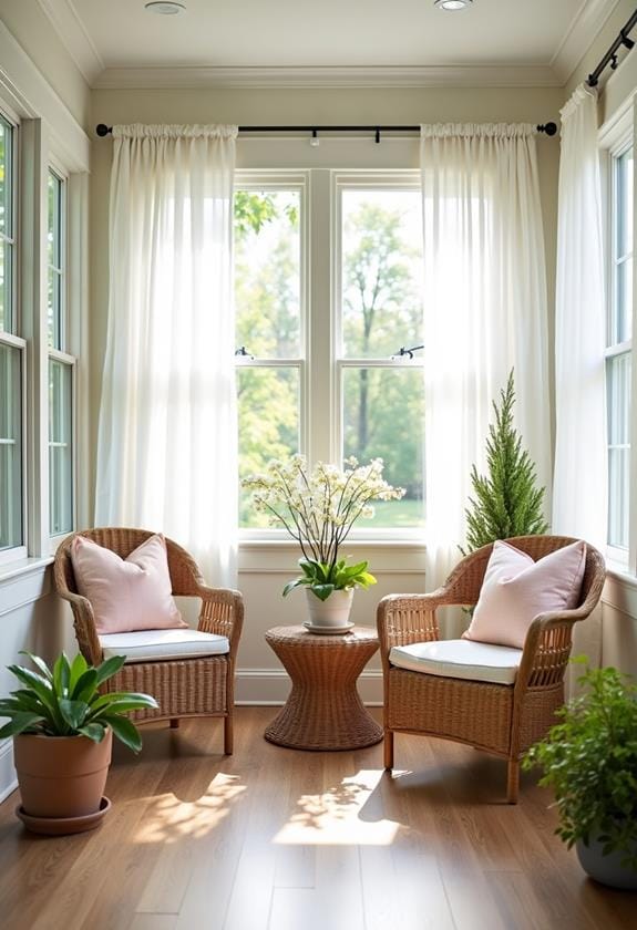 sheer fabric window treatments