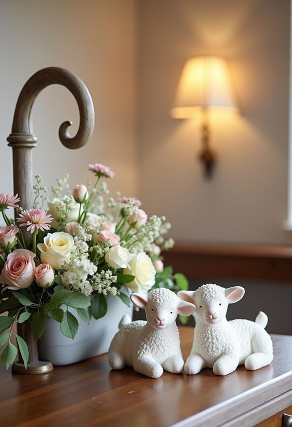 shepherd and lamb decor