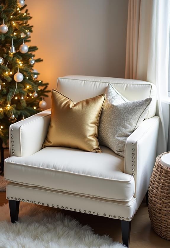 shiny decorative cushion covers
