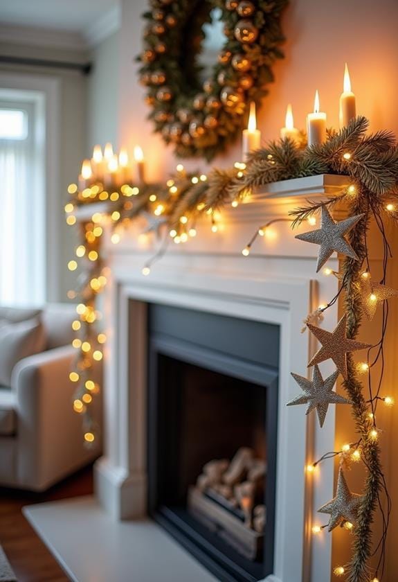 shiny decorative star accents