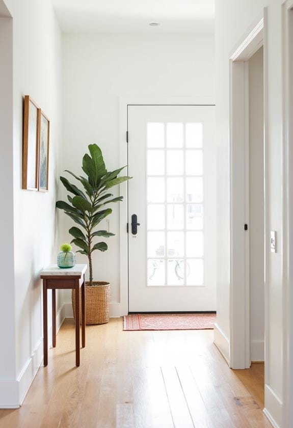 simple summer entryway aesthetics