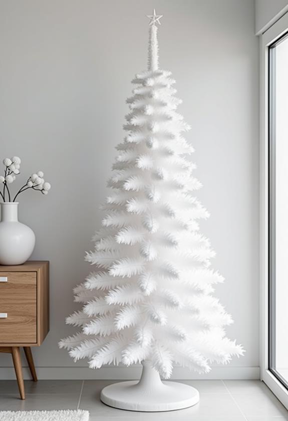 sleek black and white holiday decor