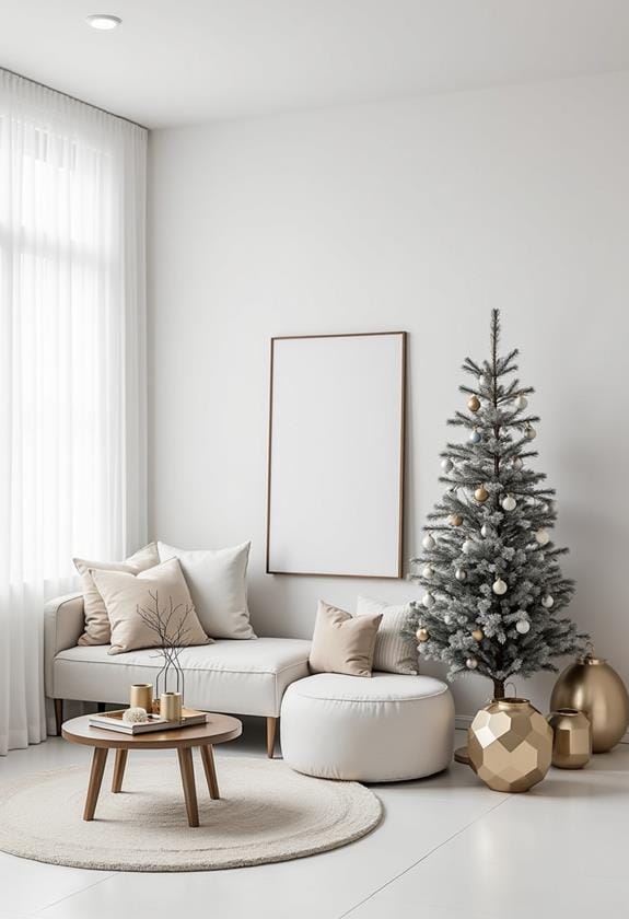 sleek contemporary festive aesthetics