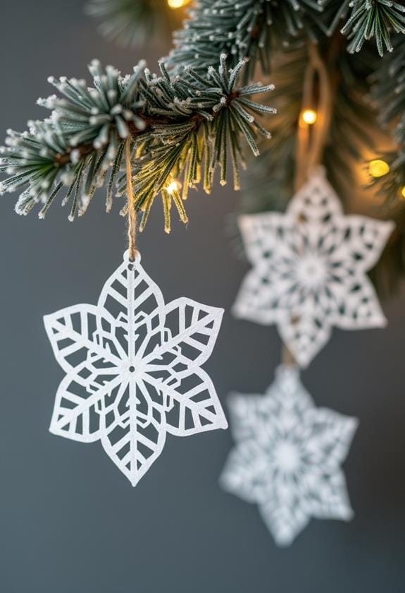 snowflake ornament decor ideas