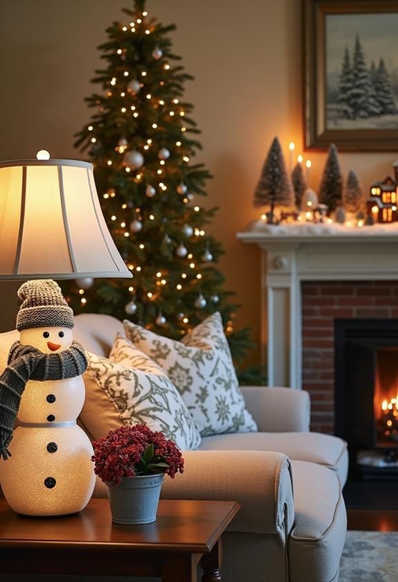 snowman themed christmas decorations ideas