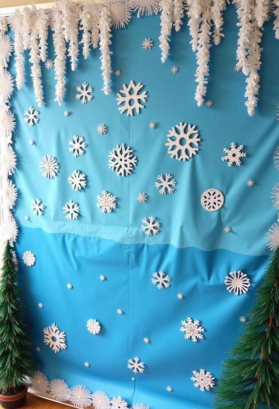 snowy winter wonderland scene