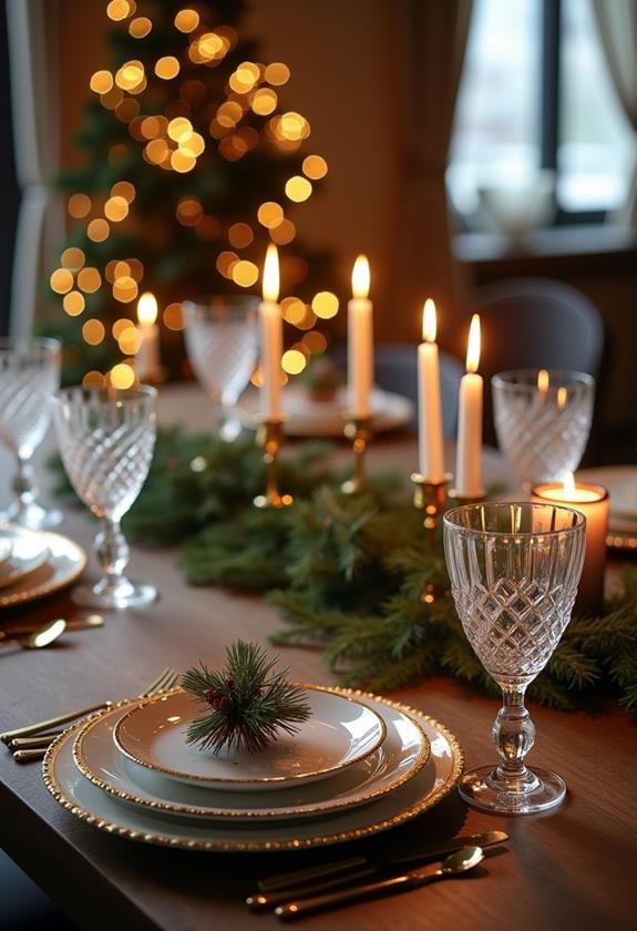 sophisticated dining table decor
