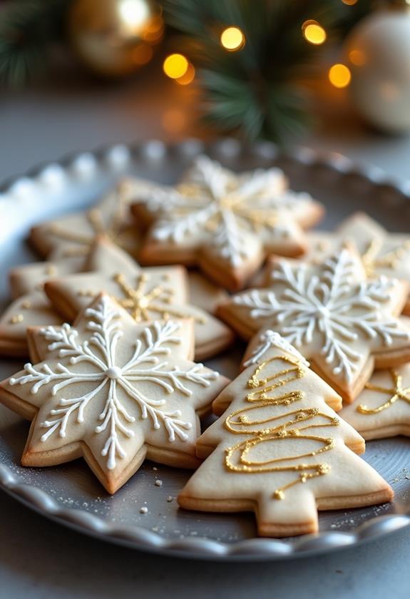 sophisticated metallic frosting methods