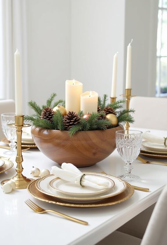 sophisticated white gold decor