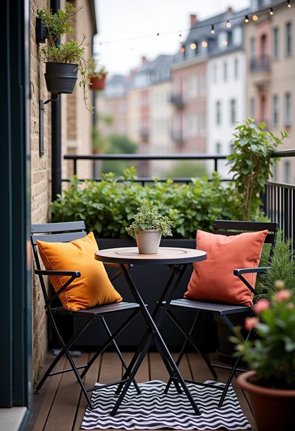 space saving dining table set