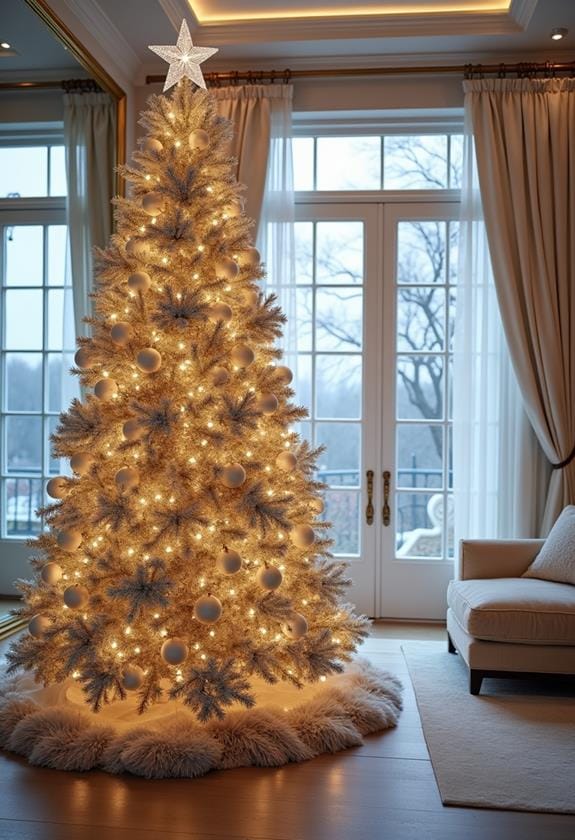 sparkling tree centerpiece creation
