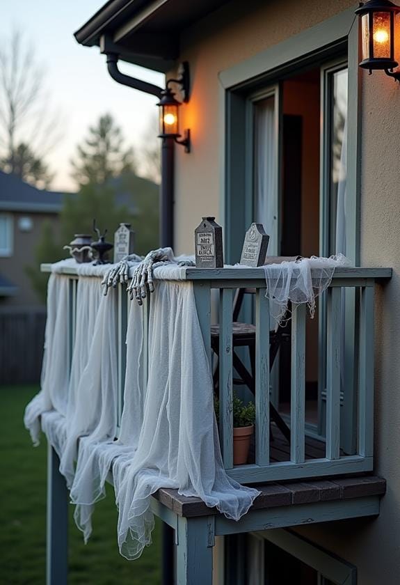 spooky cemetery fence makeover