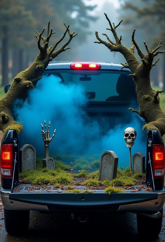 spooky cemetery pickup haunt