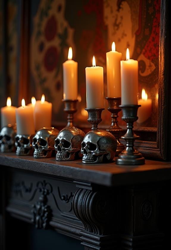 spooky decorative candle holders