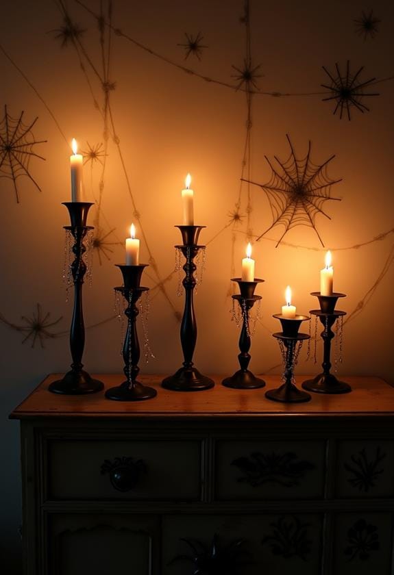 spooky decorative candle holders