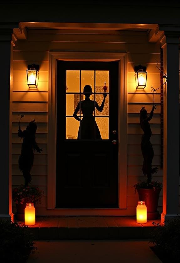 spooky garden illumination ideas