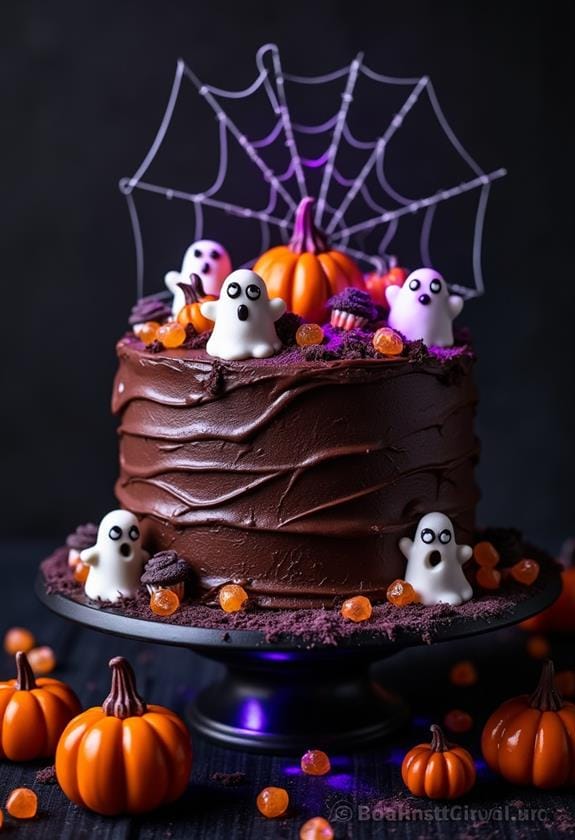 spooky halloween cake decorations