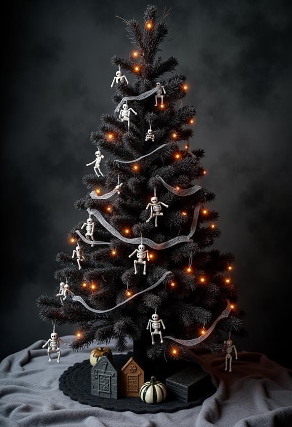 spooky halloween graveyard tree