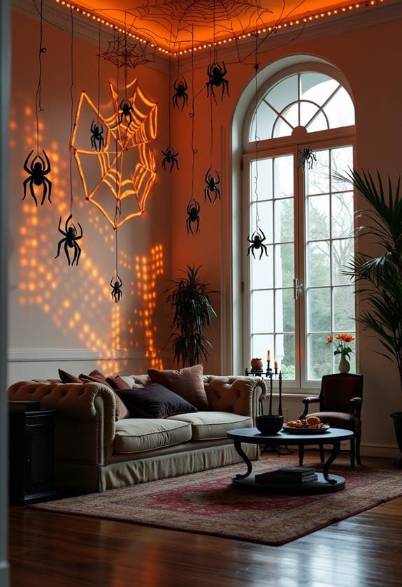 spooky halloween spider decorations