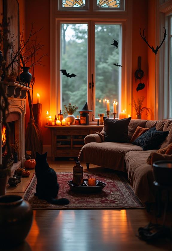 spooky halloween witch decor