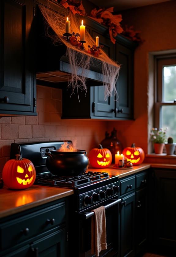 spooky homemade kitchen decor