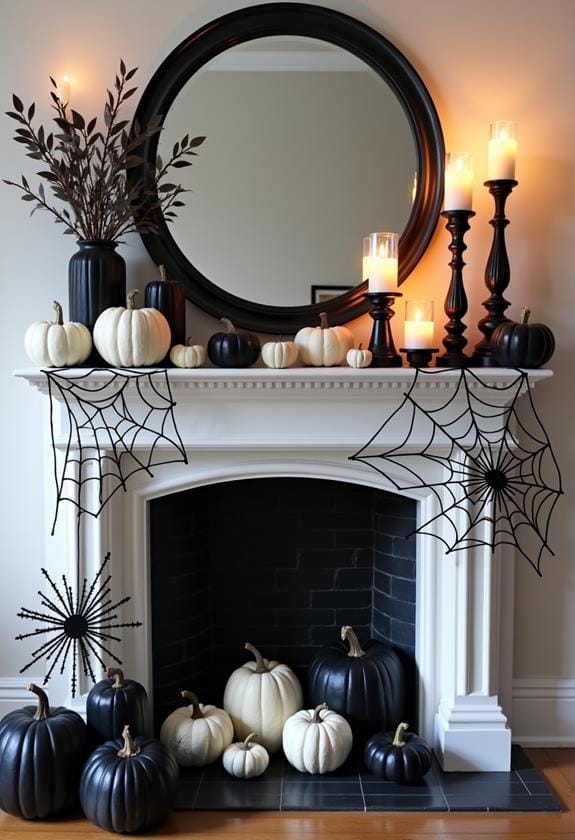 spooky monochrome halloween creations