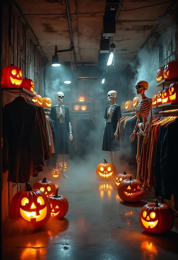 spooky retail halloween decor