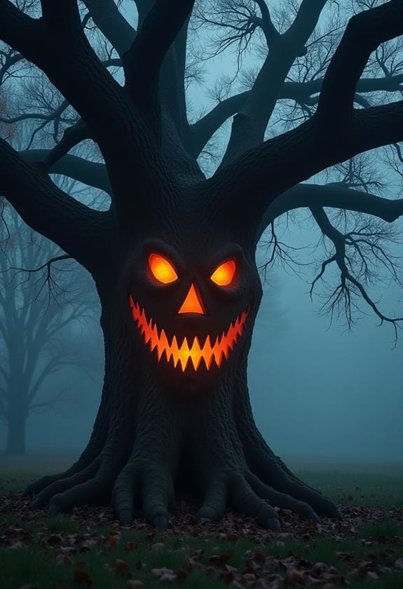 spooky tree face encounters