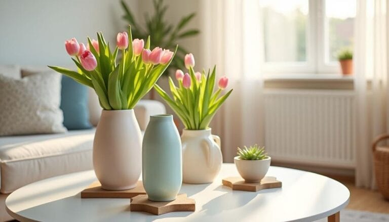 spring coffee table decor ideas