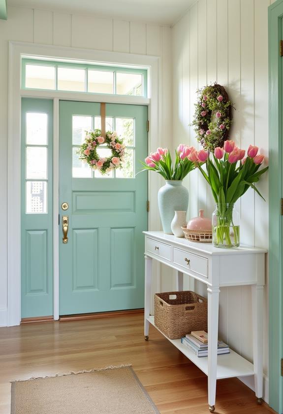 spring entryway decor ideas