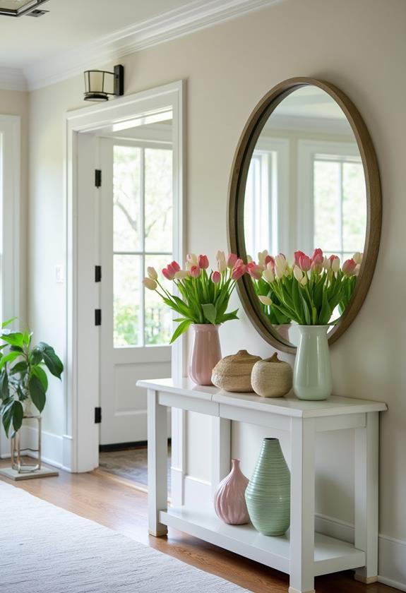 spring foyer decor inspiration