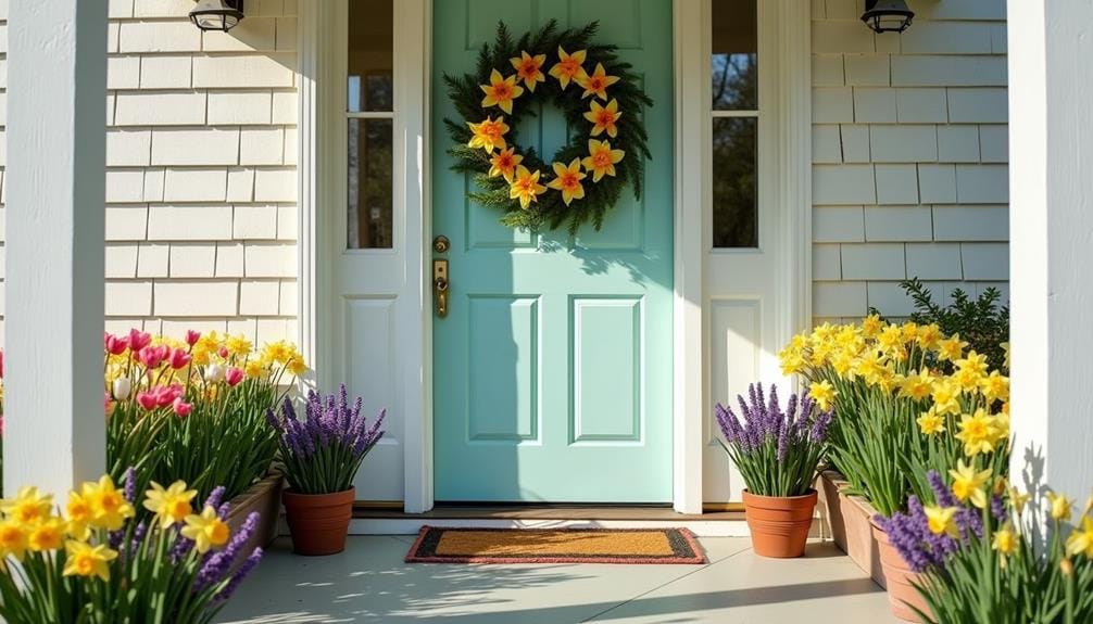 spring front door decor ideas