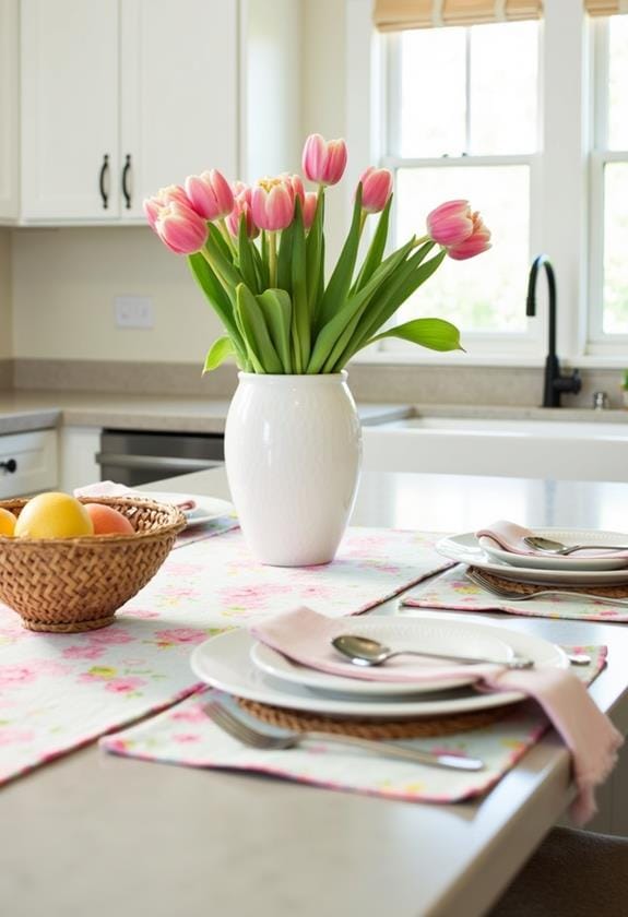 spring inspired table decor set