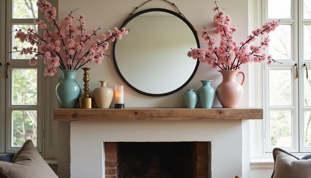 spring mantel decor ideas