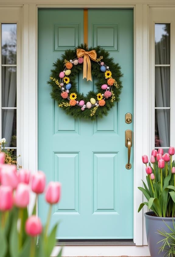 spring wreath craft project