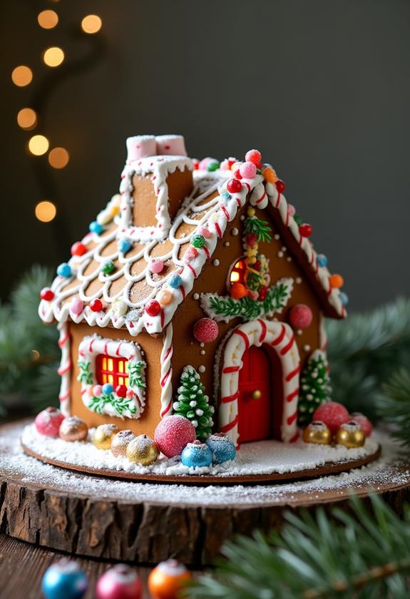 stunning gingerbread house decor