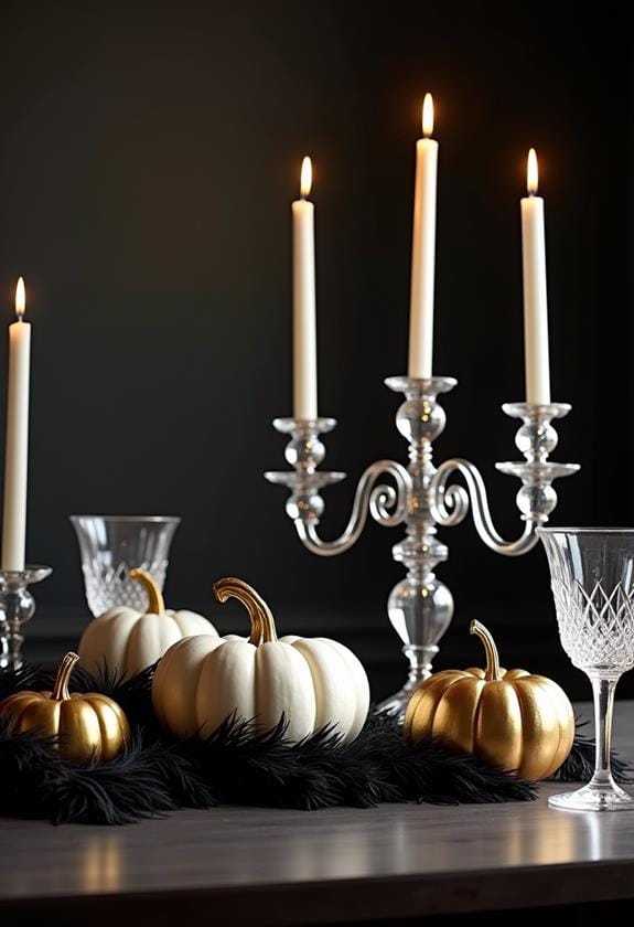 stylish autumn table decor