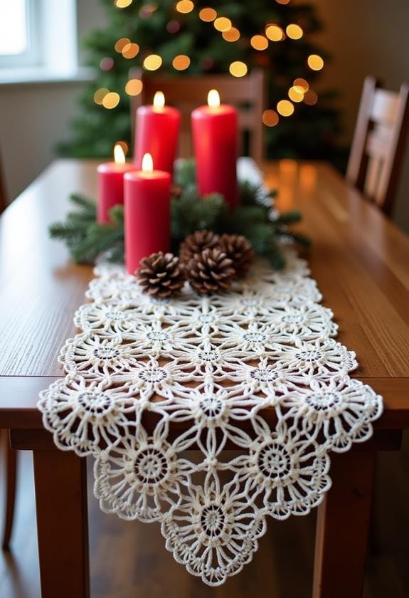 stylish crochet table decor
