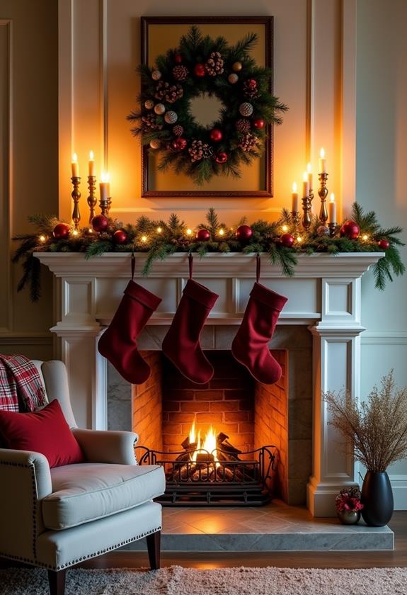 stylish fireplace mantel decor