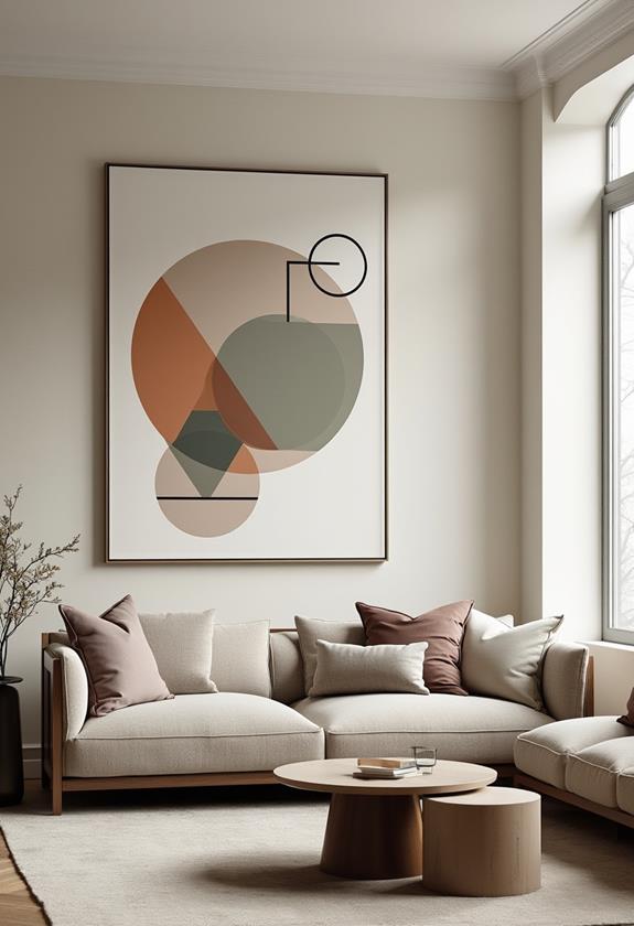 stylish geometric wall art