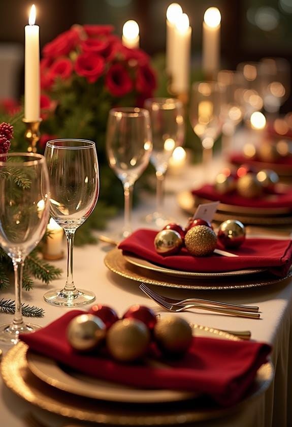 stylish metallic table decor