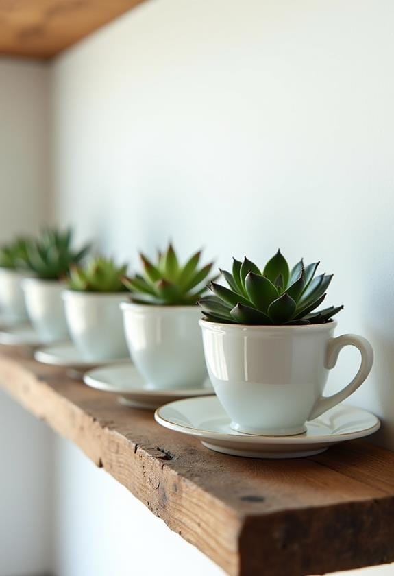 succulent planters from teacups