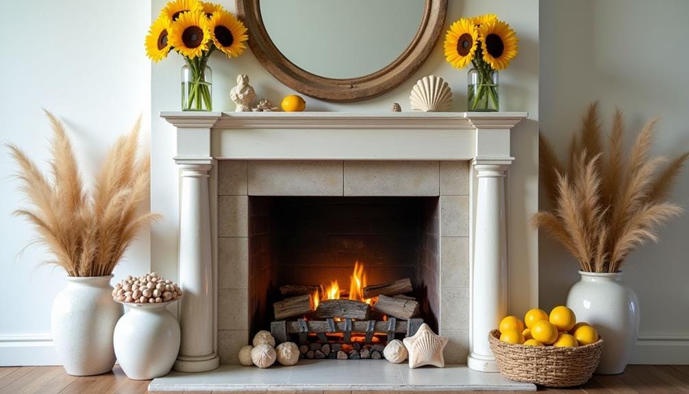 summer chimney decor ideas