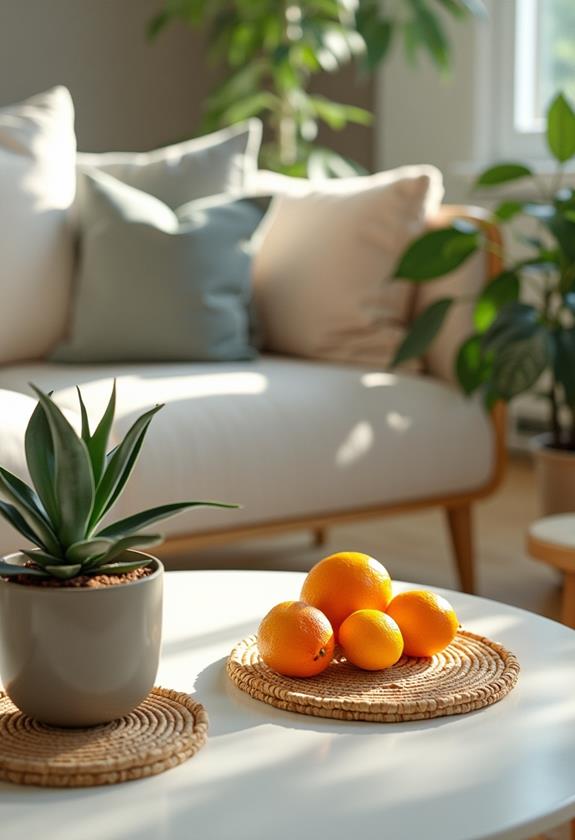 summer coffee table decor