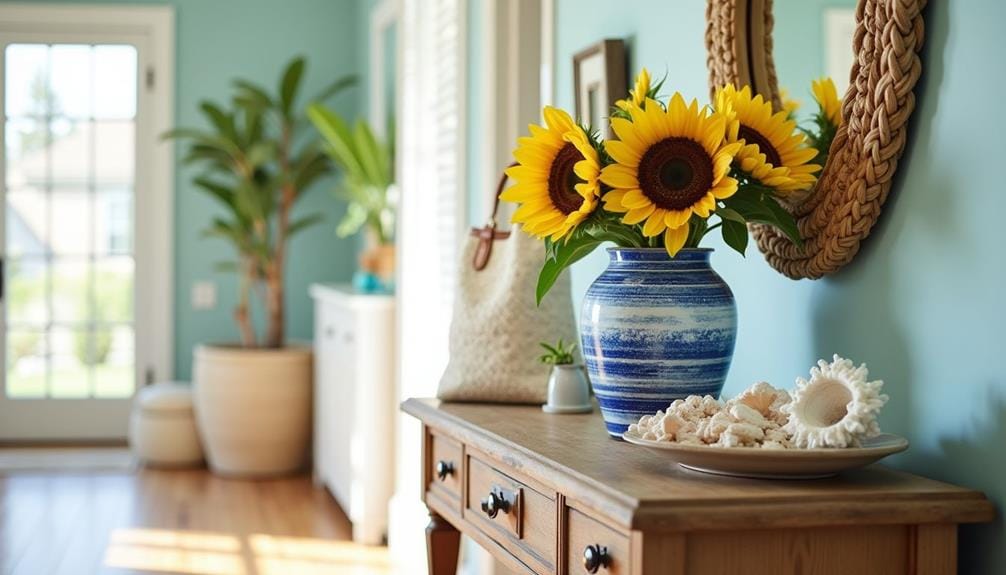 summer console table refresh ideas