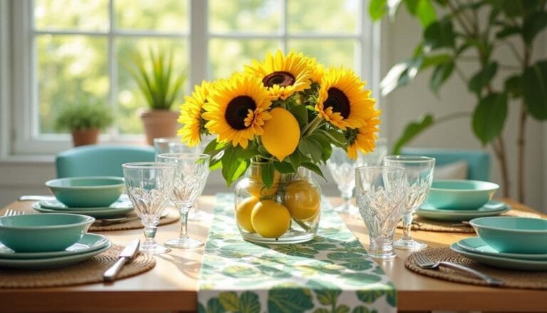 summer kitchen table decor