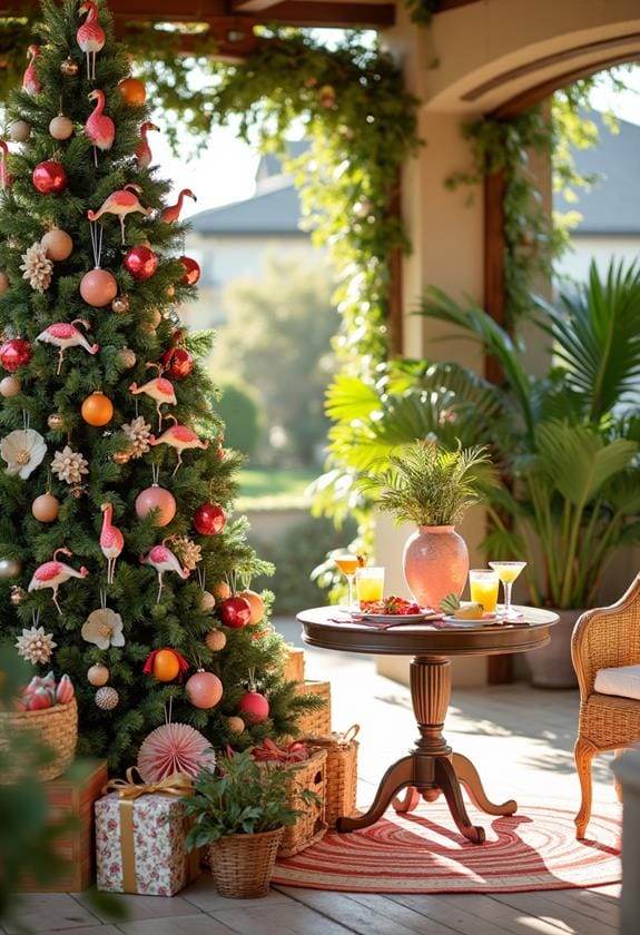 summer themed christmas decor ideas
