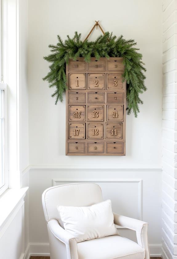 sustainable reclaimed wood calendar